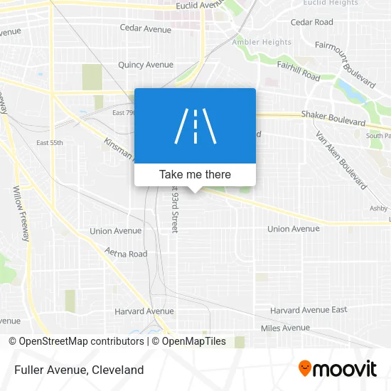 Mapa de Fuller Avenue