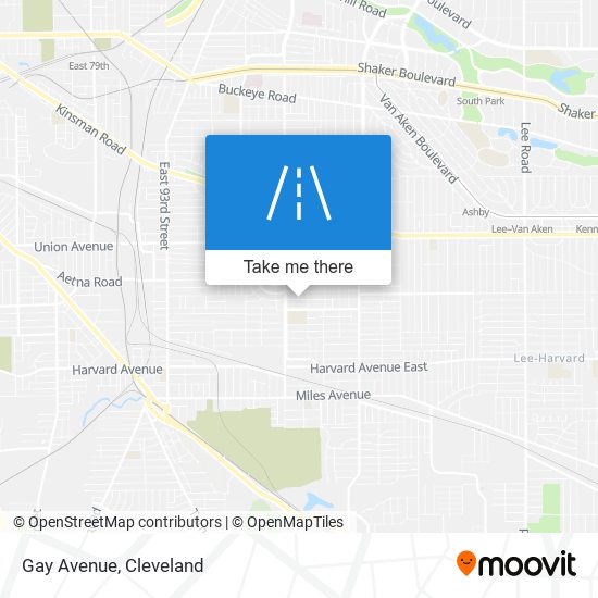 Gay Avenue map