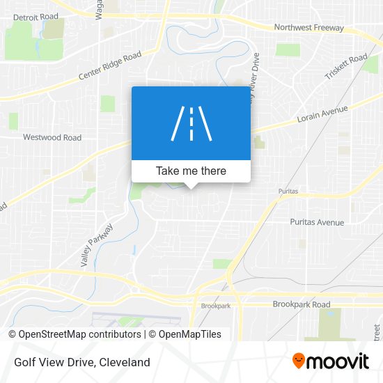 Golf View Drive map