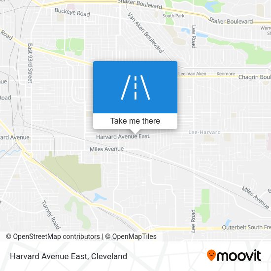 Harvard Avenue East map