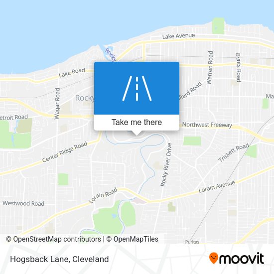 Hogsback Lane map