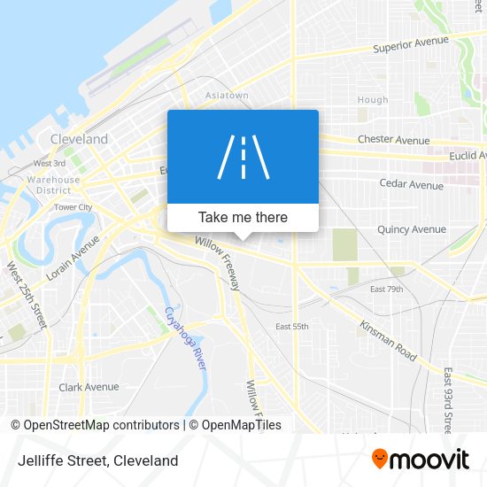 Mapa de Jelliffe Street
