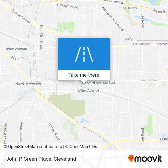 John P Green Place map