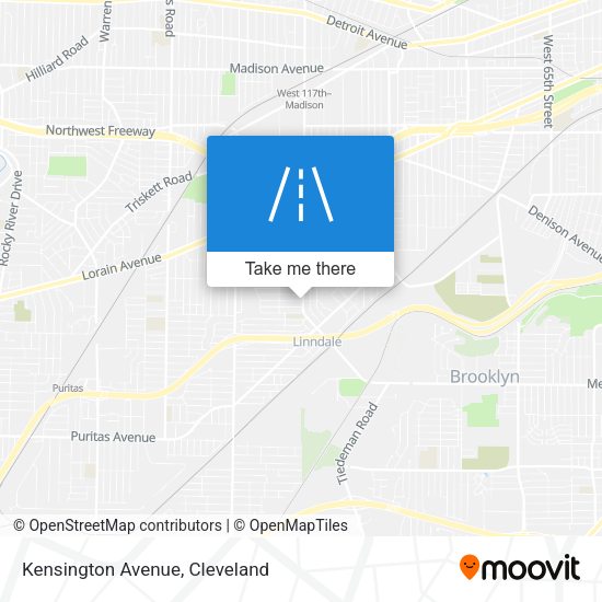 Mapa de Kensington Avenue