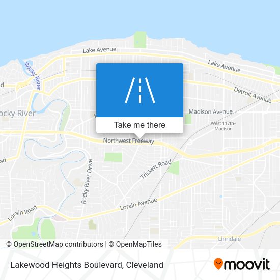 Mapa de Lakewood Heights Boulevard