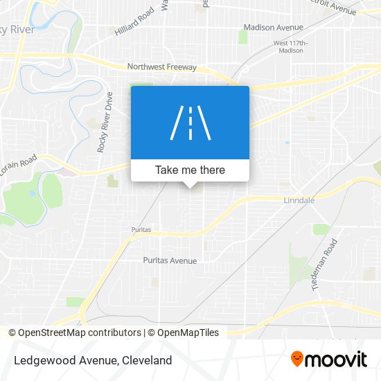 Ledgewood Avenue map