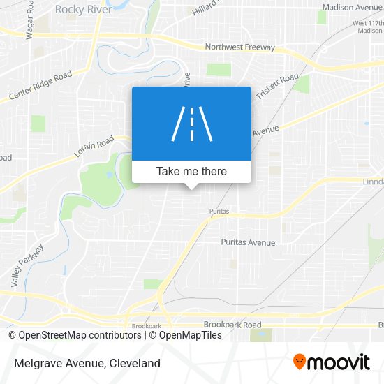 Mapa de Melgrave Avenue