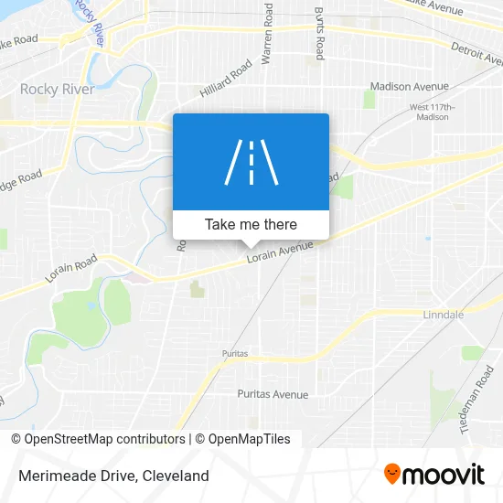 Merimeade Drive map
