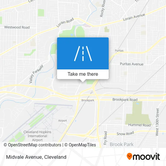 Midvale Avenue map