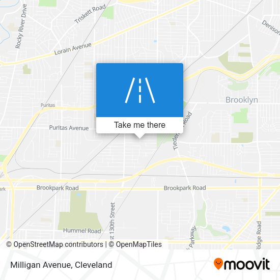 Mapa de Milligan Avenue