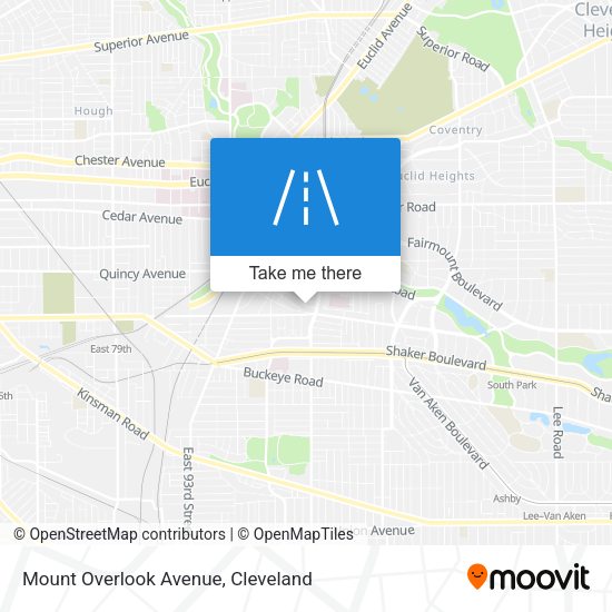 Mount Overlook Avenue map