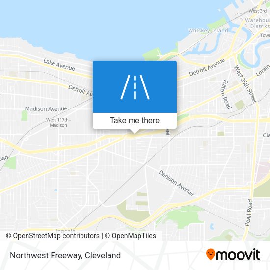 Northwest Freeway map