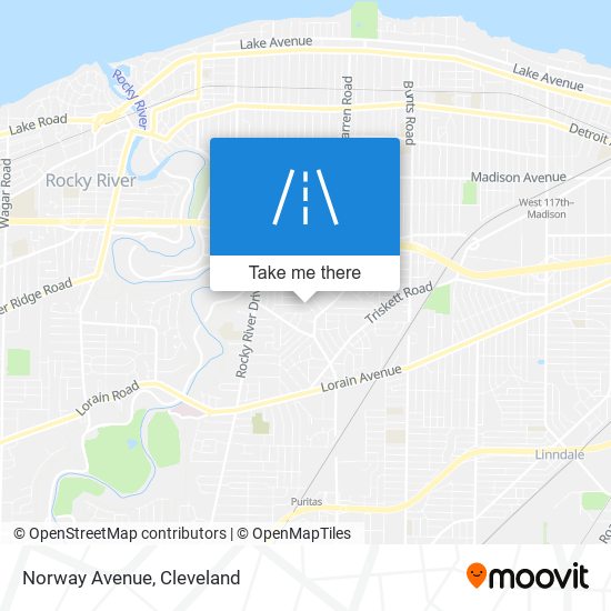 Mapa de Norway Avenue