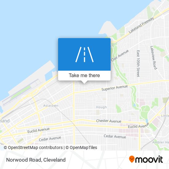 Norwood Road map