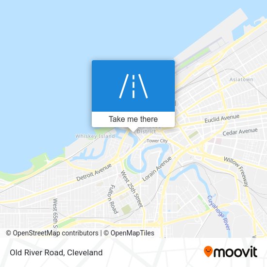 Mapa de Old River Road