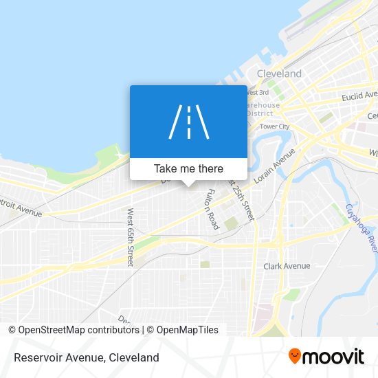 Reservoir Avenue map