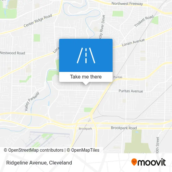 Ridgeline Avenue map