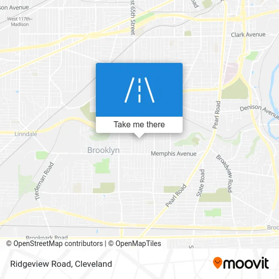 Ridgeview Road map