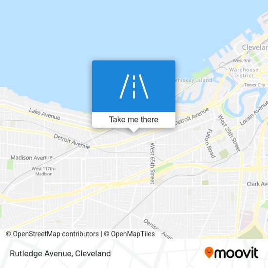 Mapa de Rutledge Avenue