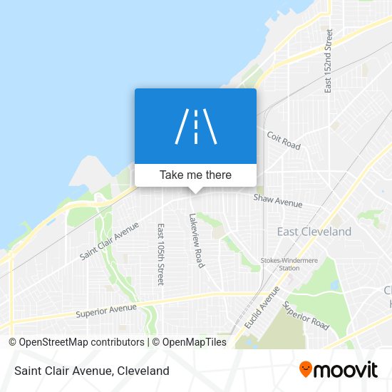 Saint Clair Avenue map