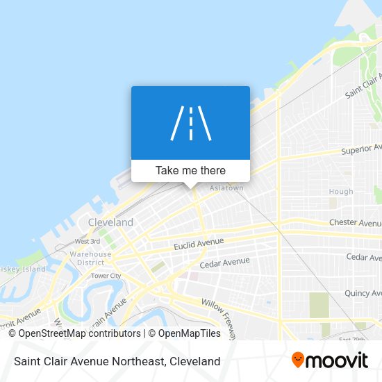 Mapa de Saint Clair Avenue Northeast