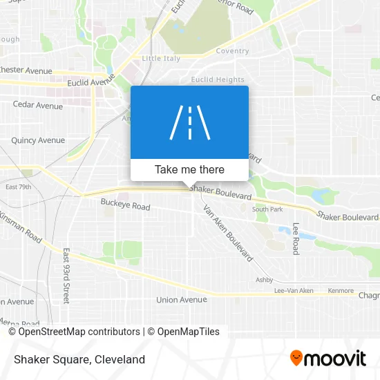 Shaker Square map
