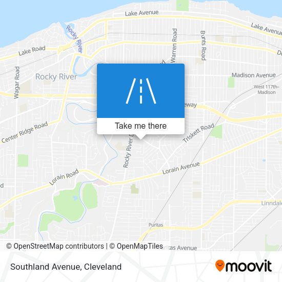 Mapa de Southland Avenue