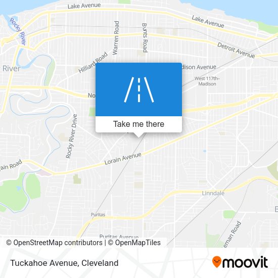 Mapa de Tuckahoe Avenue