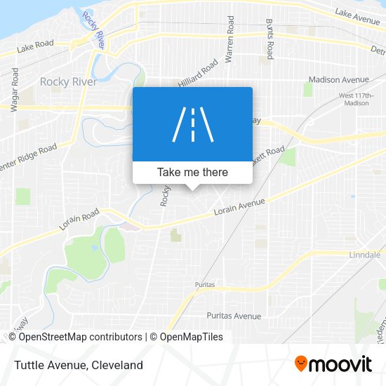 Mapa de Tuttle Avenue