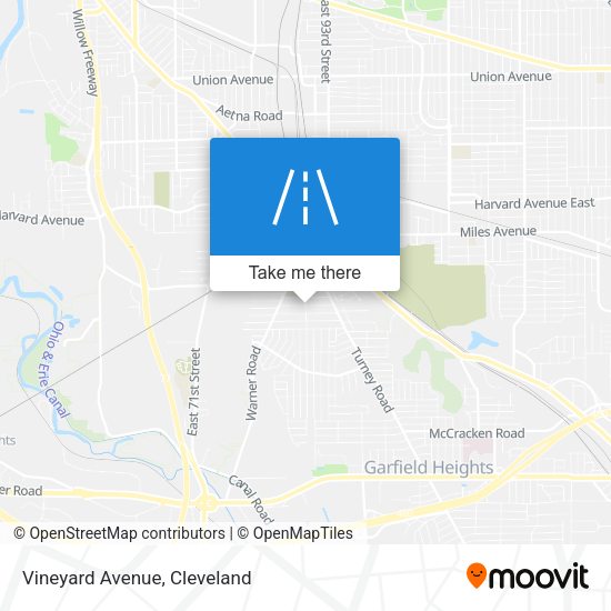 Mapa de Vineyard Avenue