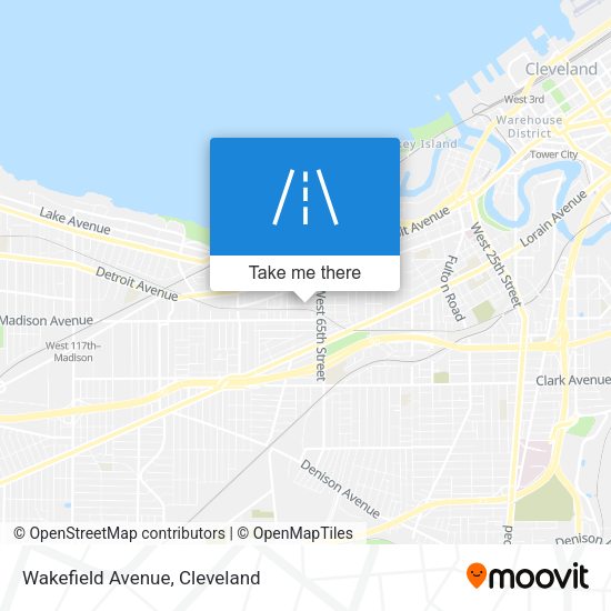 Mapa de Wakefield Avenue