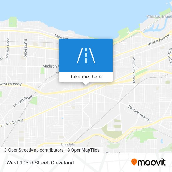 Mapa de West 103rd Street