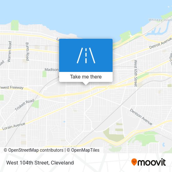 Mapa de West 104th Street