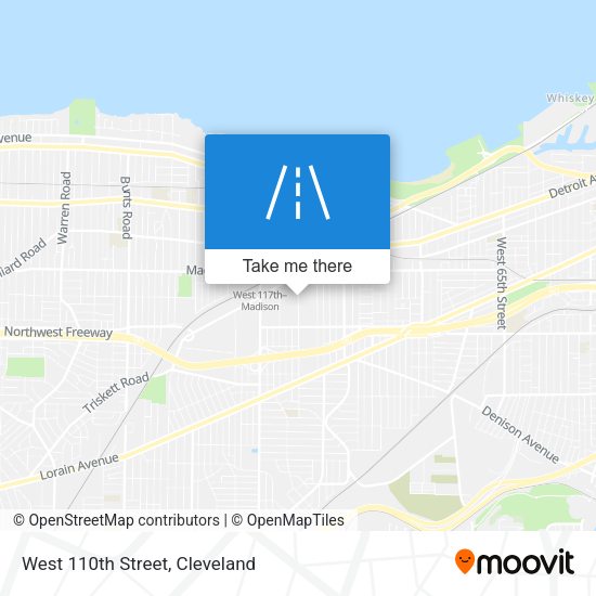 Mapa de West 110th Street