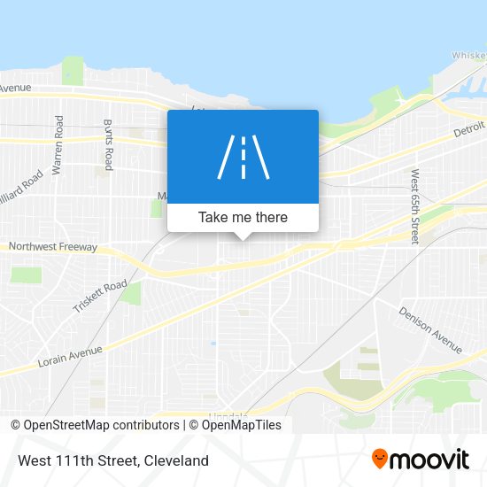 Mapa de West 111th Street