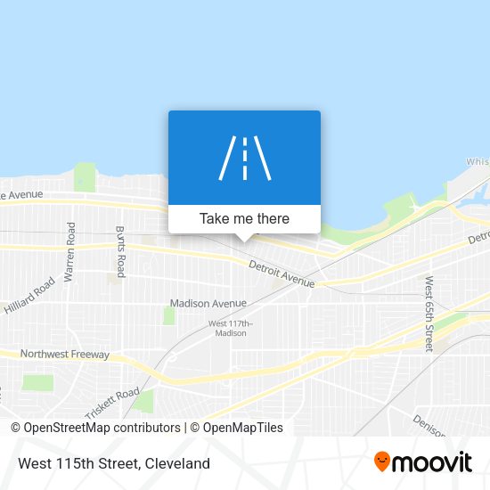 Mapa de West 115th Street