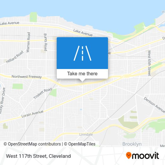 Mapa de West 117th Street