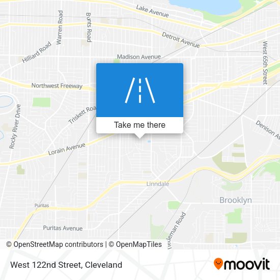 Mapa de West 122nd Street