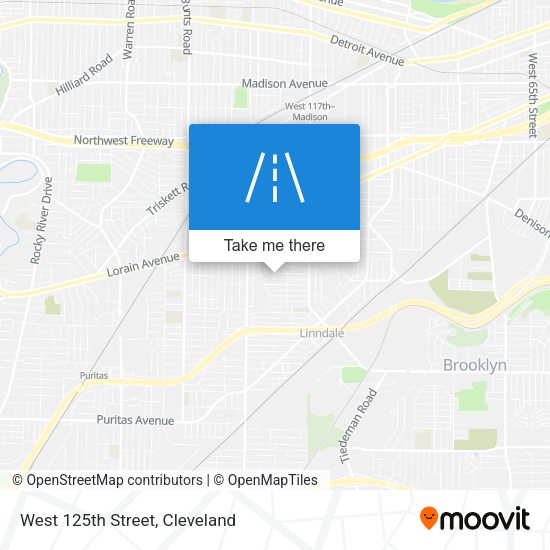 Mapa de West 125th Street