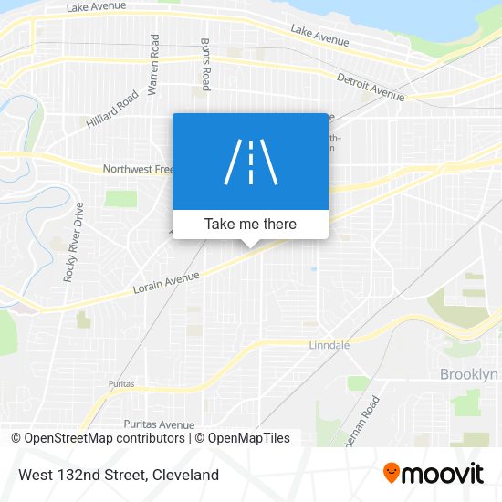 West 132nd Street map