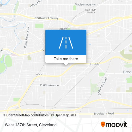 West 137th Street map