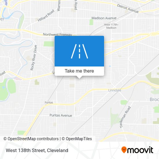Mapa de West 138th Street