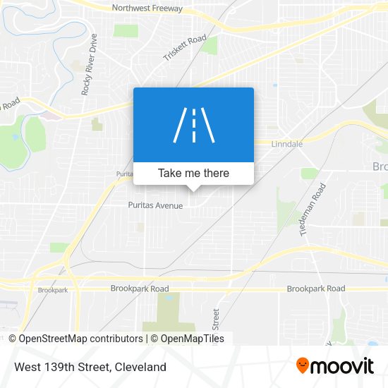 West 139th Street map