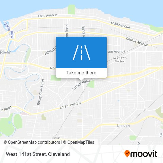 West 141st Street map