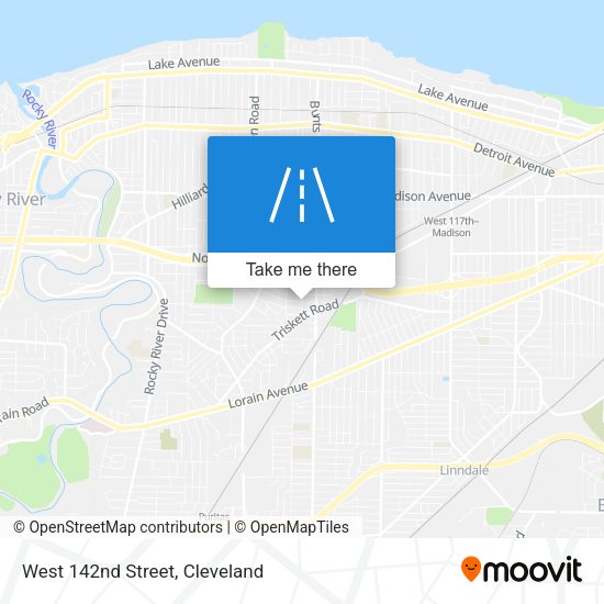 West 142nd Street map