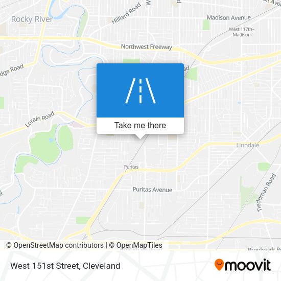 Mapa de West 151st Street