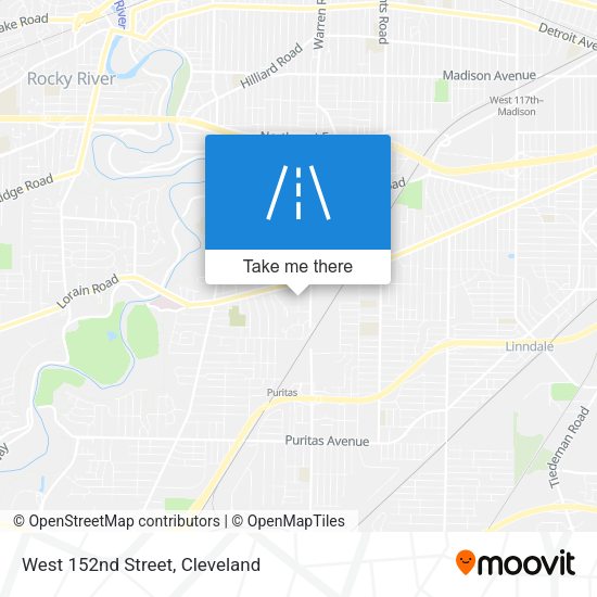 Mapa de West 152nd Street