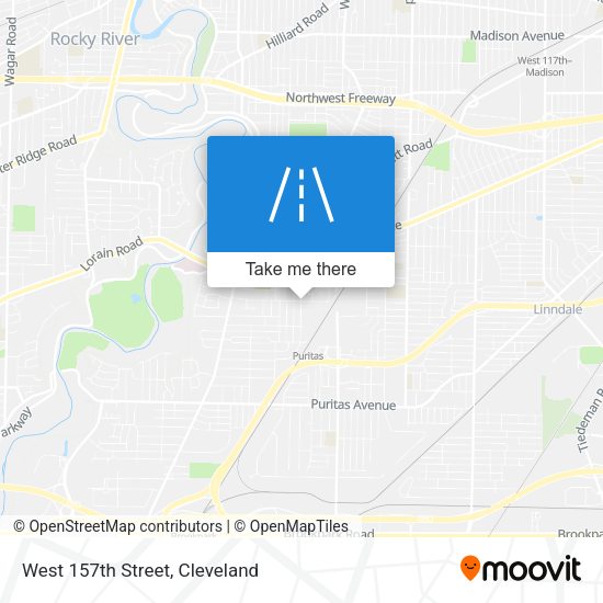 Mapa de West 157th Street