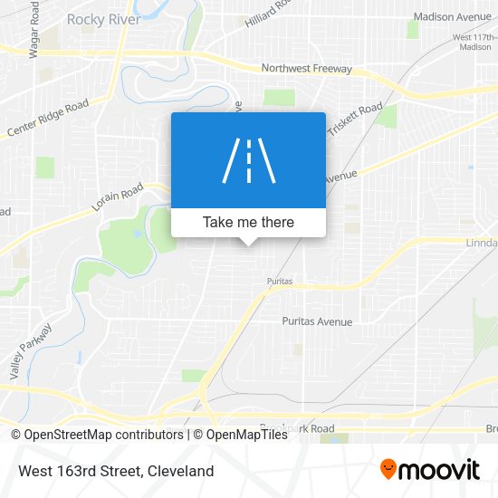 West 163rd Street map