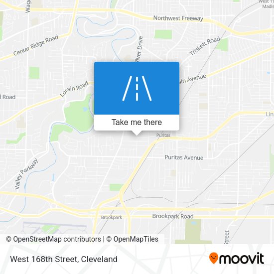 West 168th Street map